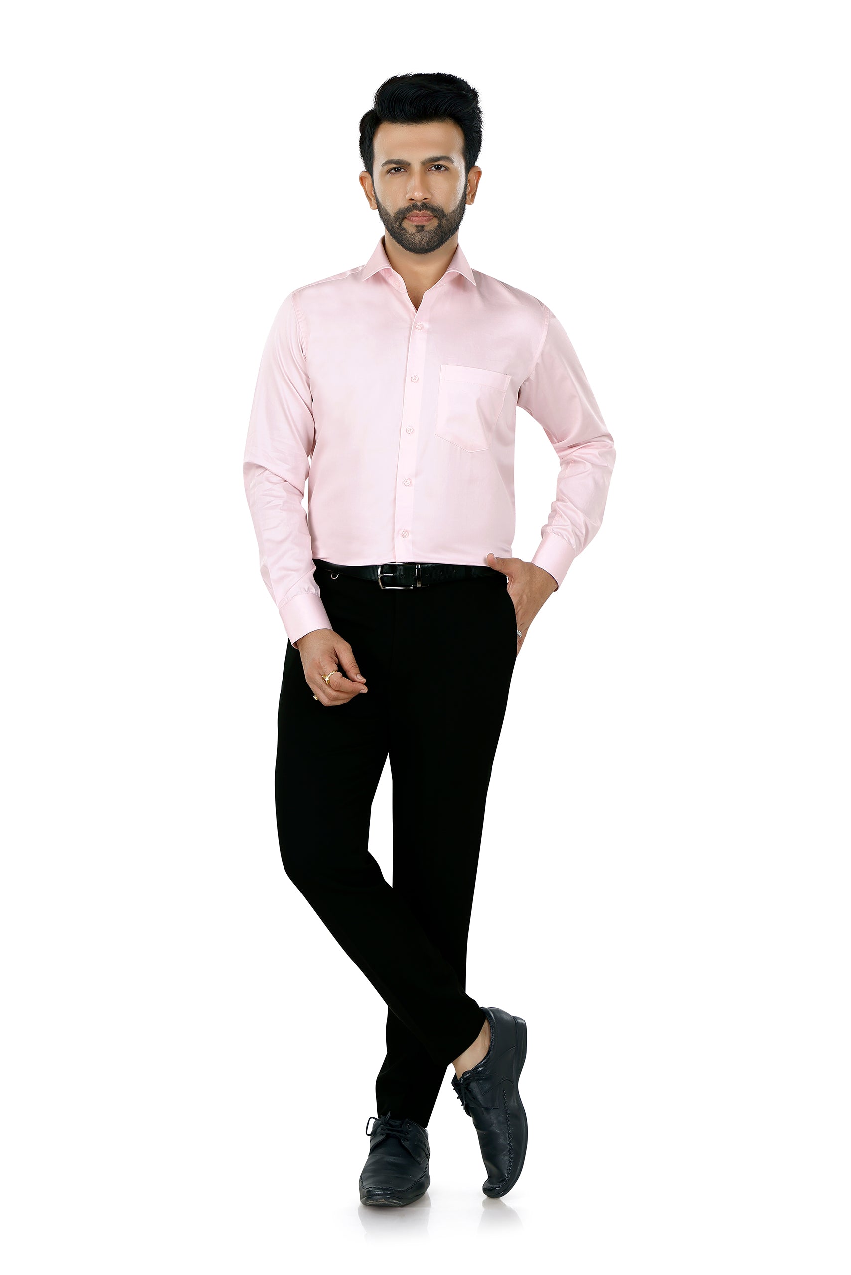 Blushed Solid Pink Shirt