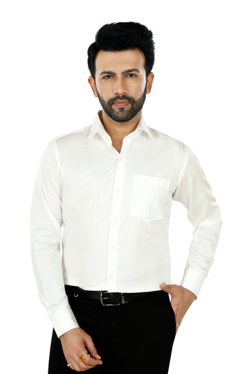 Solid Cream Shirt