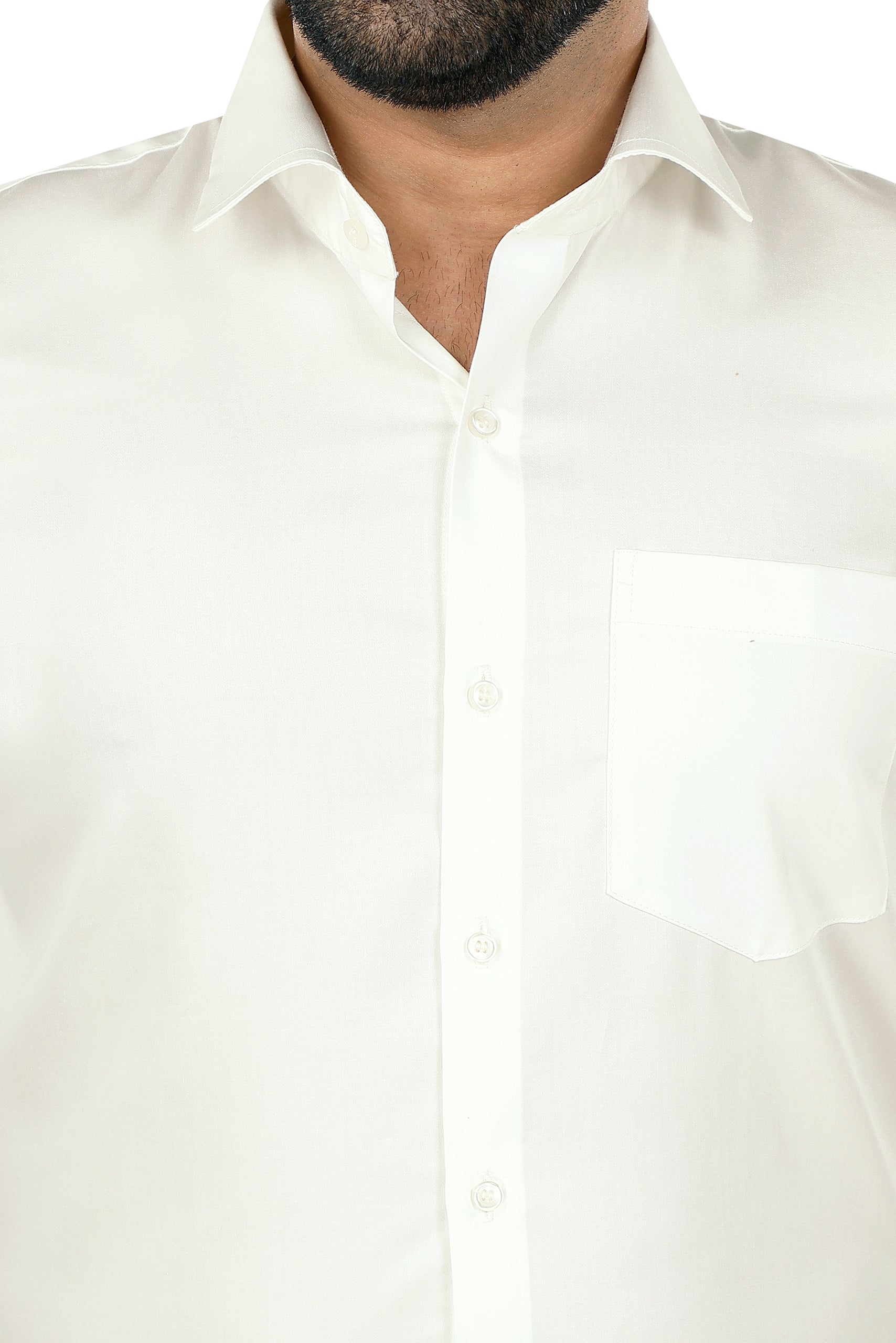 Solid Cream Shirt