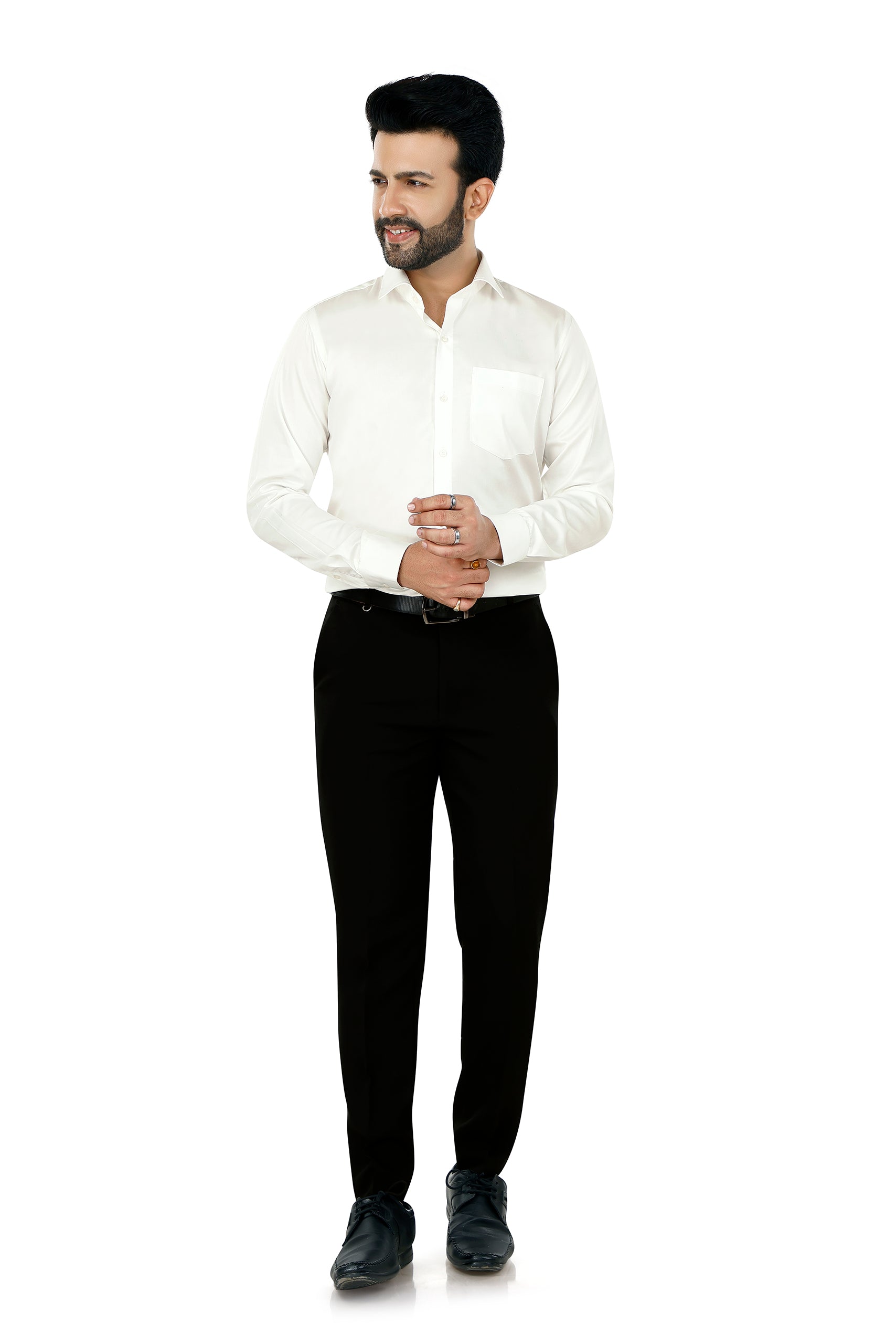 Solid Cream Shirt