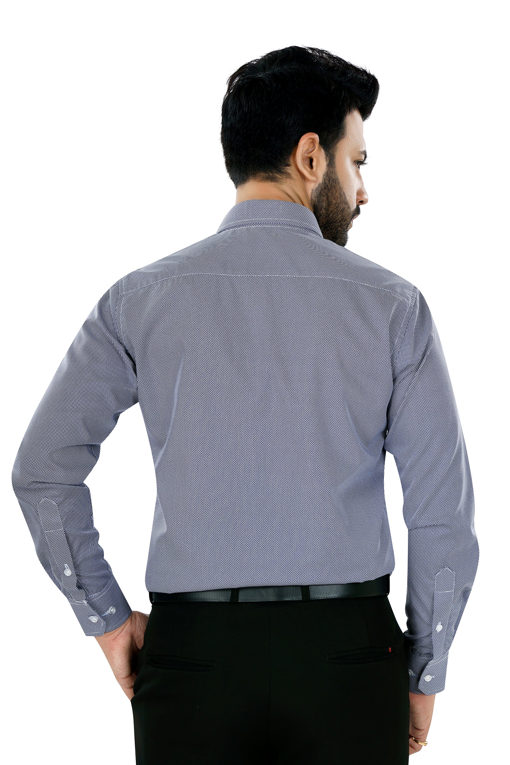 Blue Micro Dot Shirt