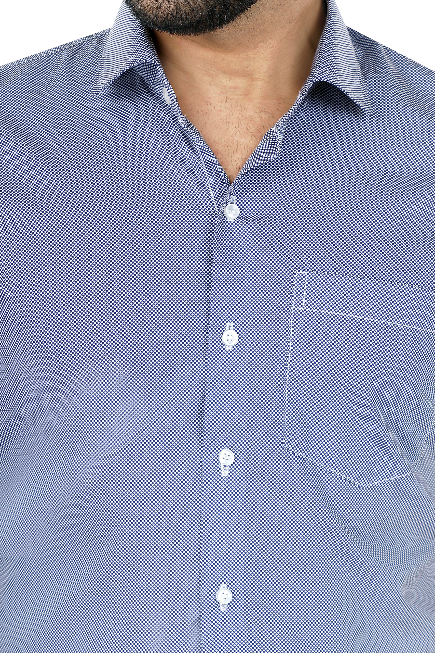 Blue Micro Dot Shirt
